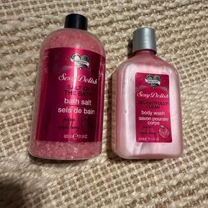 Hard candy Pink Bath Salt and Body Wash Set